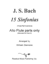 15 Three-Part Inventions Alto Flute Part Only EPRINT cover